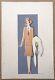 Gouache Drawing Art Deco Suzanne Lecoconnier Portrait Woman Fashion Fur