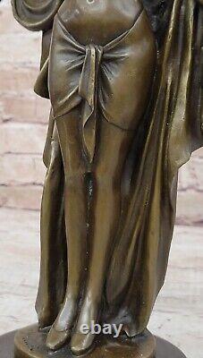 Grand 14 Erotic Nude Woman Bronze Sculpture Figurative Hand Made Art Deco