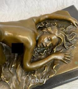 Great Erotic Nude Woman Bronze Sculpture Erotic Nude Art Deco Figurine