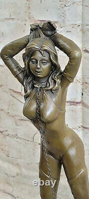Great Erotic Nude Woman Bronze Sculpture Nude Figure Erotic Art Deco