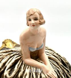 Guido Cacciapuoti Italy Art Deco Sculpture Woman Italian Lady Sculpture