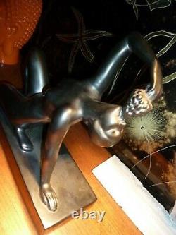 H. Fugeres Art Deco Statue-st Clement Woman