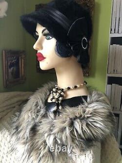 Head Model Woman Style 1900 1920 Belle Epoque Marotte Art Deco Shabby