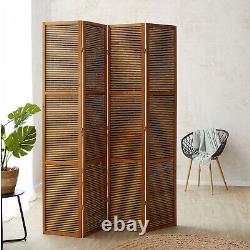 Interior Divider 4 Panel Bamboo Wood Room Divider Homestyle4u