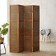 Interior Divider 4 Panel Bamboo Wood Room Divider Homestyle4u