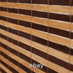 Interior Divider 4 Panel Bamboo Wood Room Divider Homestyle4u