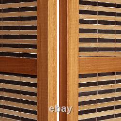 Interior Divider 4 Panel Bamboo Wood Room Divider Homestyle4u