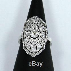 Isolite Art Deco Ring For Woman (platinum / 585er Gold) With Brilliance