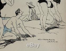 John Hood, Drawing, Humor, Eroticism, Erotica, Woman, Naked Woman, Caricature
