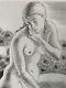 Kiyoshi Hasegawa Engraving Original Strong Water Etching 1929 Nude Woman Art Deco