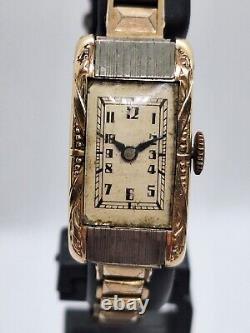 Kollmar and Jourdan Women's Art Deco Gold-Plated Watch