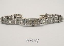 Ladies Watch, Platinum & 180 Diamonds. 4 Carats. Punch Dog's Head. Art Deco