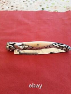 Laguiole Knife The Berger Art Deco Woman Silver
