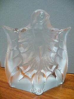 Lalique Statuette Metamorphose Sculpture Glass Crystal Art Deco Nymph Woman