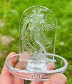 Lalique Women Lady Nude Erotic Art Deco Ring Holder Baguier