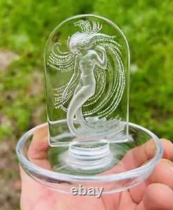 Lalique Women Lady Nude Erotic Art Deco Ring Holder Baguier