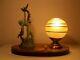 Lamp Night Art Deco 1950 Sculpture Statuette Style Max Glassmaker