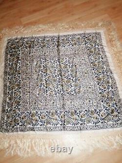 Large Chale Or Natural Silk Table Top Art Deco