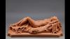 Large Terracotta Depicting An Odalisque Reclining On A Drape