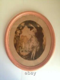 Louis Icart The Loyalty Grande Lithography Original Color Art Deco Woman