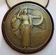 Masonic Medal Art Deco Woman Raoul Bénard Insurance Providence Medal