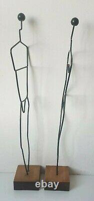 Metal Wire Sculpture Men's Men Laurids Lonborg Made In Denmark Ikea Vintage