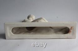 Naked woman cracked ceramic Art Deco (63320)