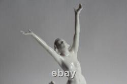 Naked woman porcelain Karl Tutter Hutschenreuther Germany Art Deco (62768)