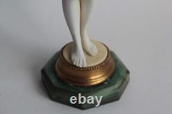 Naked woman porcelain Prof. Otto Poertzel Germany Art Deco (64274)