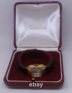 Nice Small Mechanical Omega Watch From Art Deco Collection With Original Box