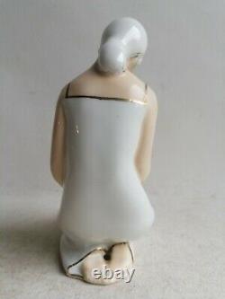 Night Light Brule Perfume Porcelain Art Deco Woman Aladin France 1930