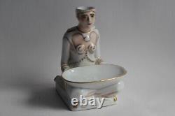 Nightlight Porcelain Perfume Burner Art Deco Woman (63243)