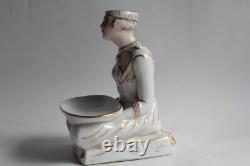 Nightlight Porcelain Perfume Burner Art Deco Woman (63243)