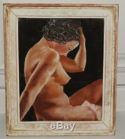 Nude Of Woman, Pastel Art Deco, Robert Duflos 1925 1930
