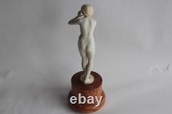 Nude Porcelain Woman Prof. Otto Poertzel Germany Art Deco (68573)