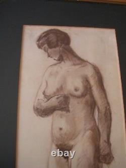 Nude Woman Drawing Study School Of Paris Around 1930