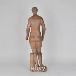 Nude Woman In Cuite Earth, Art Deco, Xxth Century