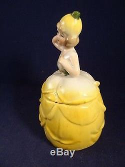 Old Art Deco Porcelain Candy Pineapple Woman 30 Years Germany