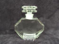 Old large perfume bottle Crêpe de Chine F. MILLOT Art Deco cork