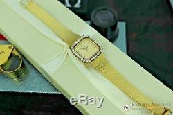 Omega Vintage City Of Women 32 Automatic 18k Gold Diamond Watch Ref 8298 195