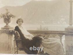 Original Photo Herbert RÜEDI 1920 Art Deco Woman Photography Lake Como Italy