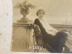 Original Photo Herbert RÜEDI 1920 Art Deco Woman Photography Lake Como Italy