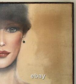 Painting Joanna Zjawinska Poland Portrait Face Woman Sensual Style Art Deco