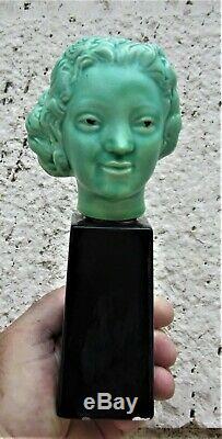 Paul Millet, Paul Milet Sèvresstatuette Bust Woman Art Deco Eravers 1930