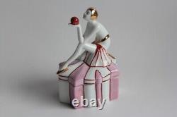 Porcelain box Art Deco Woman (64140)