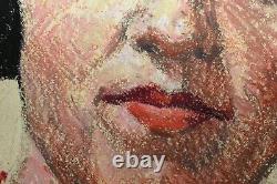 Portrait Of Young Woman With Circa Necklace 1930 Pastel Art Deco Monogram Mode