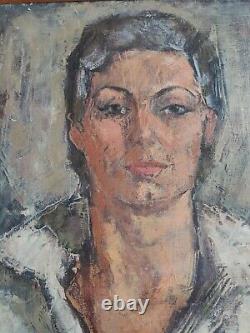 Portrait of a woman Art Deco Oil on Canvas 20th century