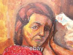 Portrait of a woman from the 1970s signed FORMAT 25F