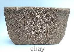 Rare Art Deco Galuchat evening clutch bag from the 1920s