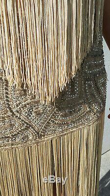 Rare Authentic Beautiful Dress Fringed 1920 Art Deco 20s Flappers Dress